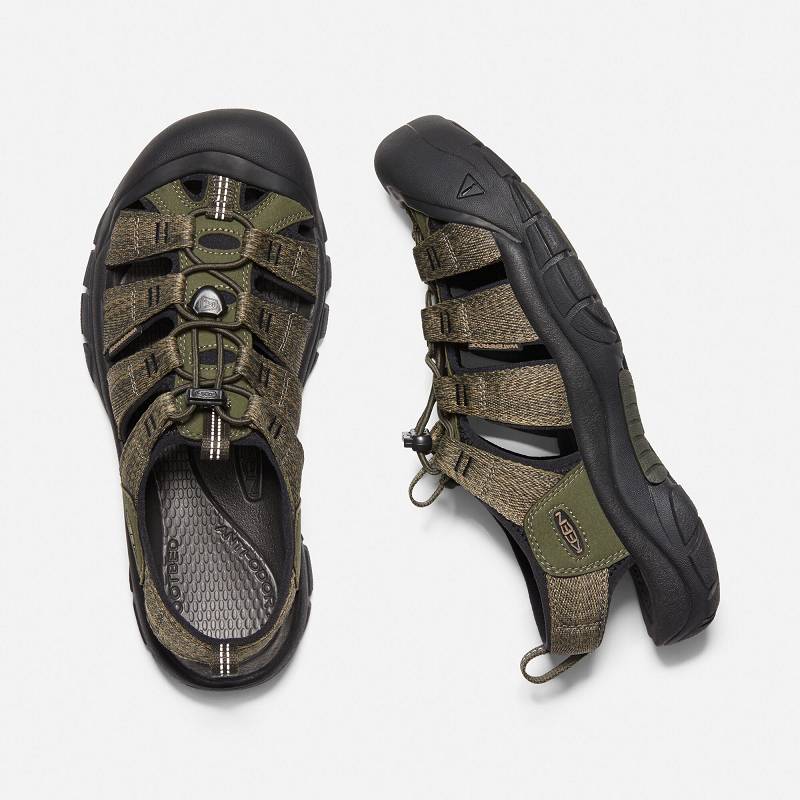 Keen Newport H2 Trekkingsandalen Herren DE-61287 Forest Night/Black - Keen Herrenschuhe Olivgrün